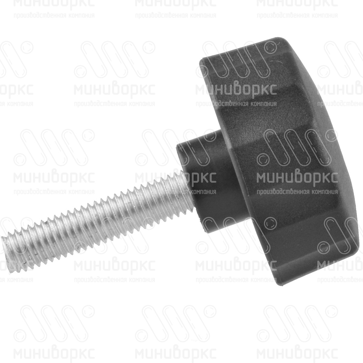 Фиксатор пластиковый с рукояткой m6x15 42 – Ф42М6-15ЧС | картинка 2