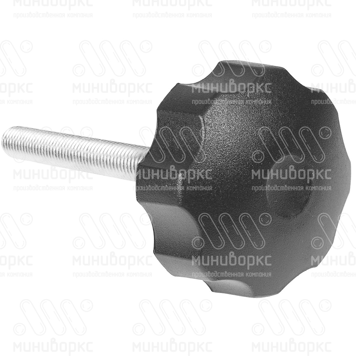 Фиксатор пластиковый с рукояткой m10x105 60 – Ф60М10-105ЧН | картинка 3