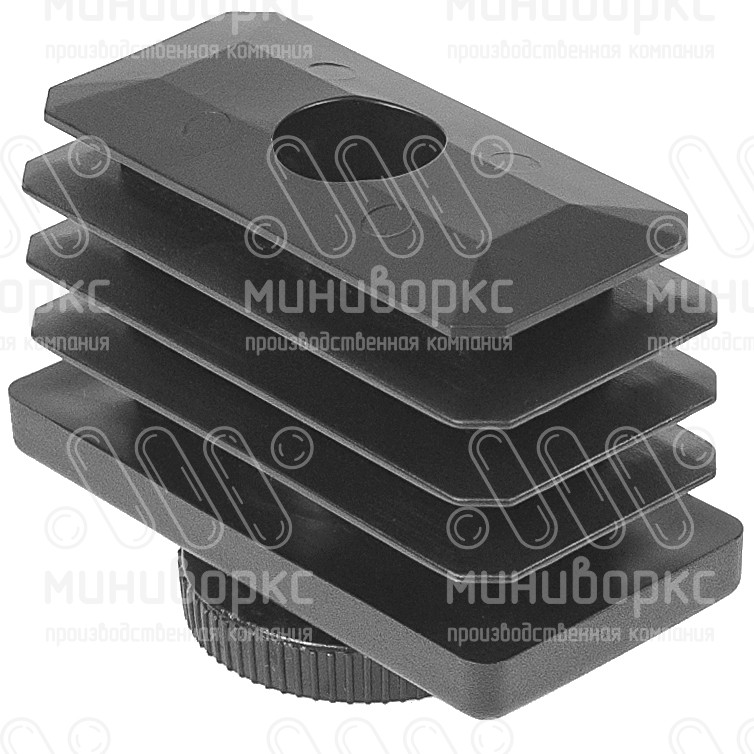 Комплекты прямоугольных заглушек с опорами 60x30 – 30-60M10.D32x25 | картинка 2