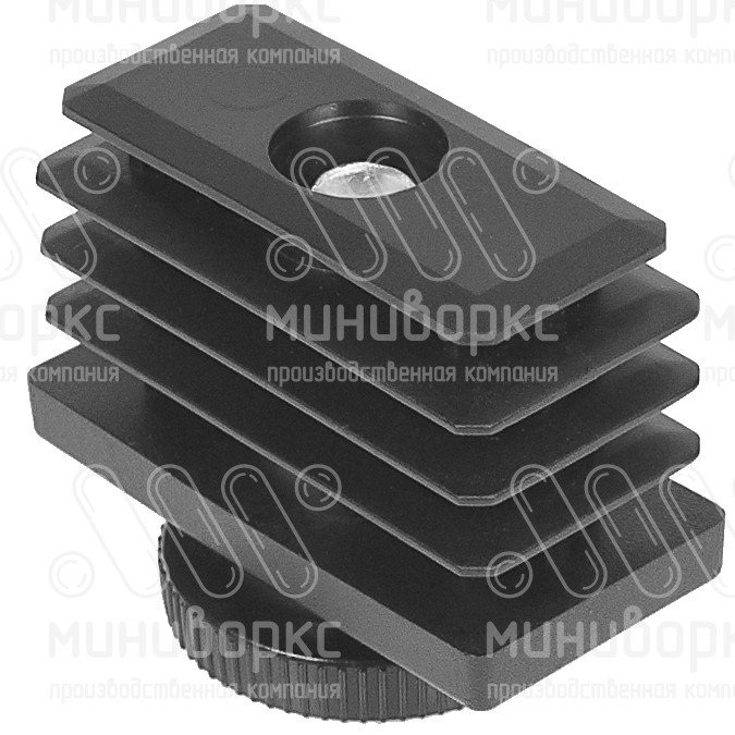 Комплекты прямоугольных заглушек с опорами 50x25 – 25-50M8.D32x30G | картинка 2