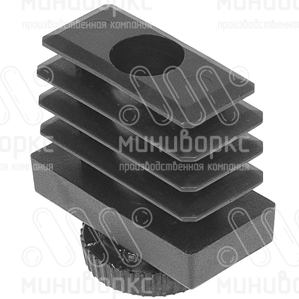 Комплекты прямоугольных заглушек с опорами 40x20 – 20-40M8.D25x30B | картинка 2