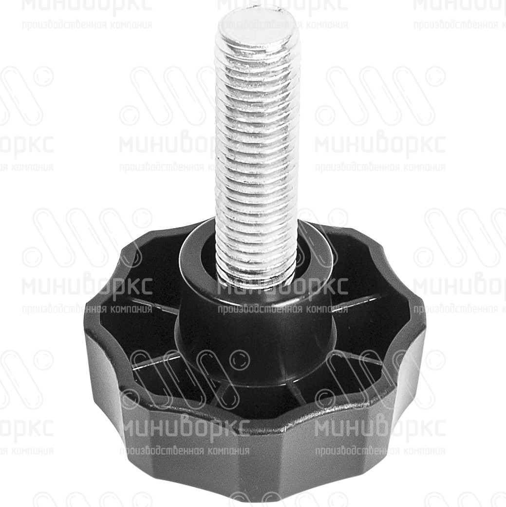 Фиксатор пластиковый с рукояткой m12x40 50 – Ф50М12-40ЧС | картинка 1