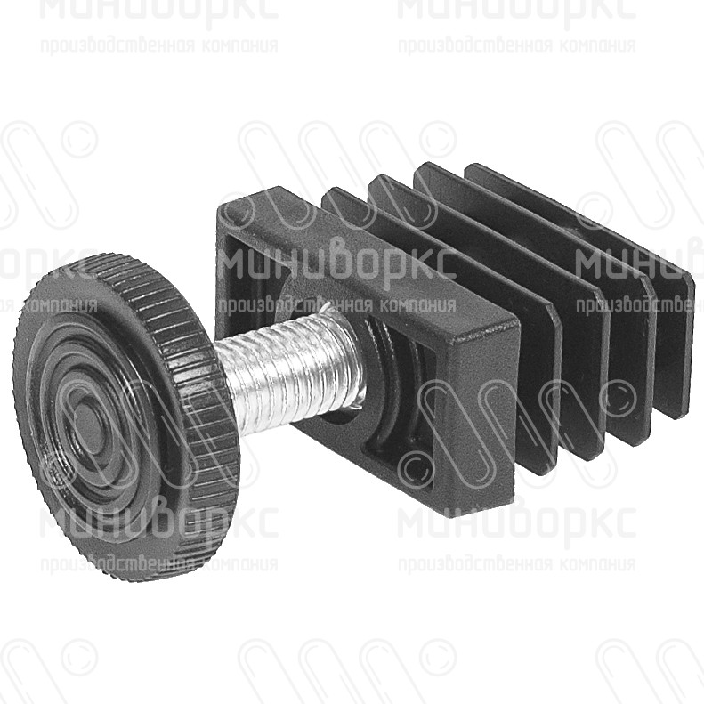 Комплекты прямоугольных заглушек с опорами 40x20 – 20-40M8.D32x35 | картинка 3