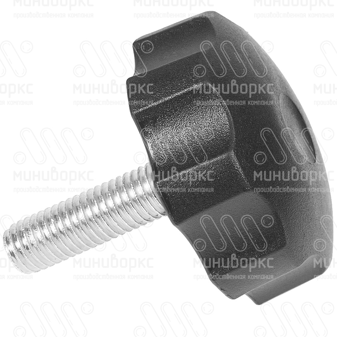 Фиксатор пластиковый с рукояткой m10x45 60 – Ф60М10-45ЧН | картинка 2