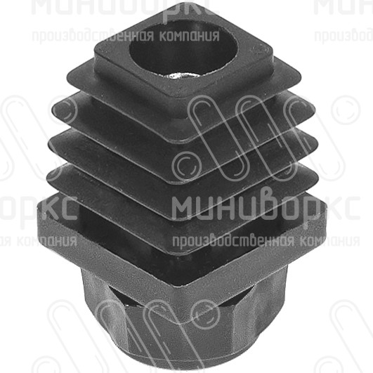 Комплекты квадратных заглушек с опорами 25x25 – 25-25M8.D22x60 | картинка 2